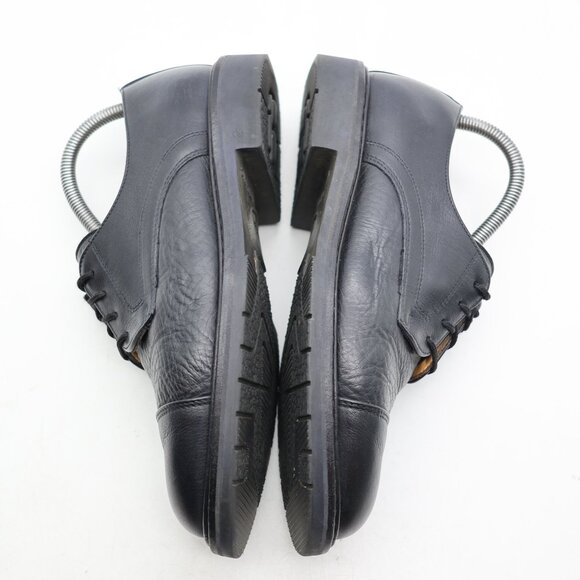 Mephisto Melchior Men's Size 7 Air Relax Derby Dress Black Leather Cap Toe - Picture 8 of 9